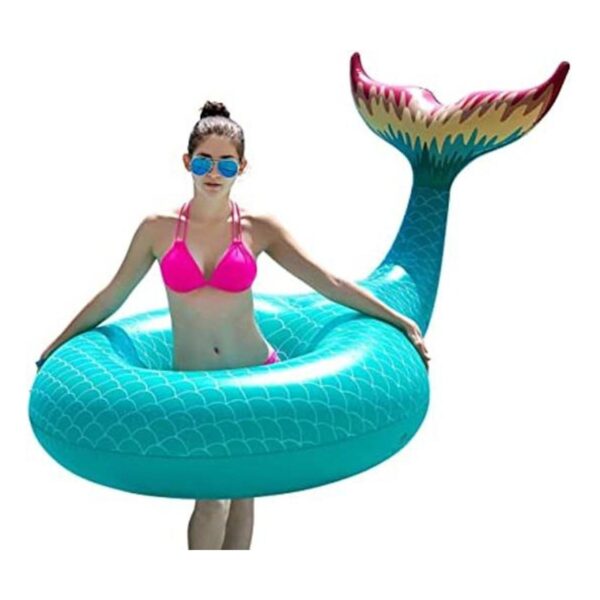 Jasonwell Giant Inflatable Mermaid Tail Pool Float with_1
