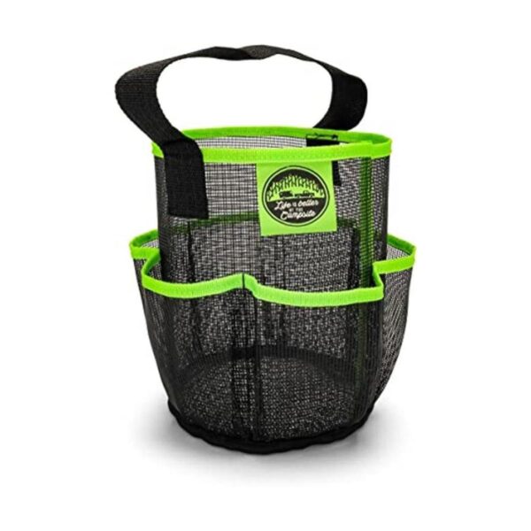 Camco Organizador de malla para ducha con bolsillos y asa_1