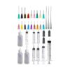 Kit aplicador de dispensadores jeringas botellas de