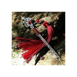 GTHER Marcapáginas de metal chino con borla marcapáginas
