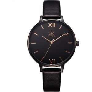 SHENGKE Creative Simplicity Reloj de cuero genuino para_1