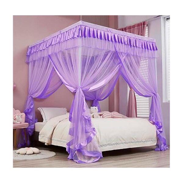 Cortina para dosel de cama Mengersi estilo princesa con 4
