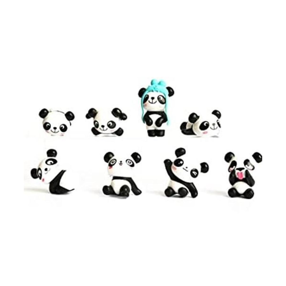 Muñeca de panda mini panda decoración de pastel de