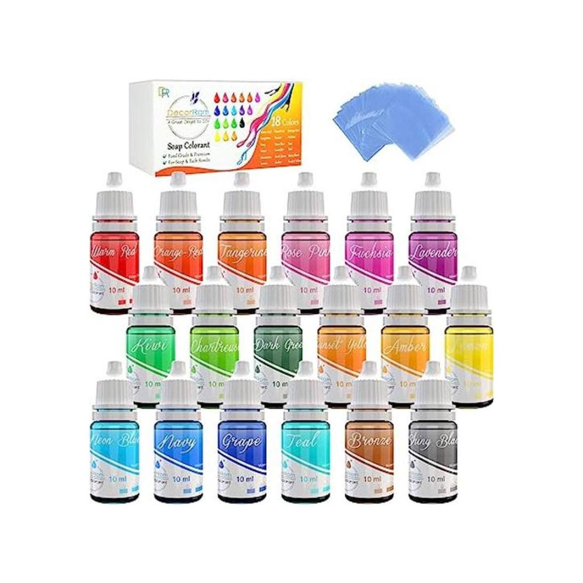 Tinte de jabón con bomba de baño de 18 colores con bolsas