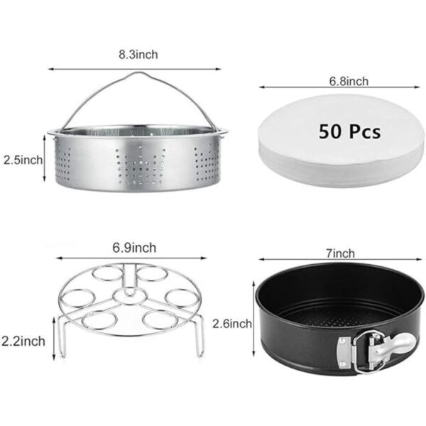 Cesta de vapor soporte para huevos de 7 pulgadas molde