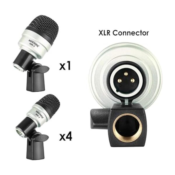 Neewer Kit de micrófono dinámico con cable de 7 piezas_4