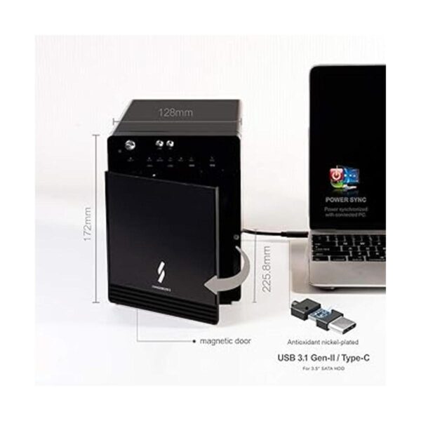 Armario para disco duro Mediasonic USB 3.1 4 Bay 3.5_6