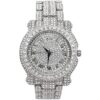 Blinged Out reloj redondo de lujo para hombre con esfera
