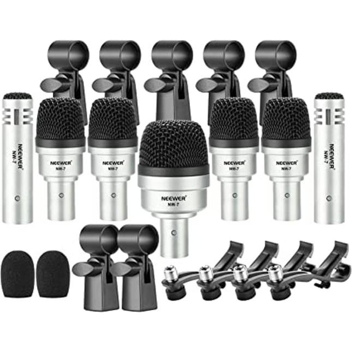 Neewer Kit de micrófono dinámico con cable de 7 piezas