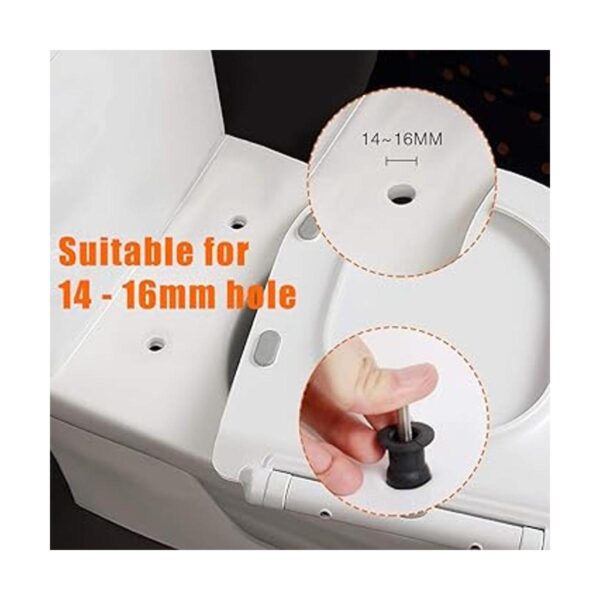 SelfTek Paquete de 4 tornillos de bisagra de asiento de