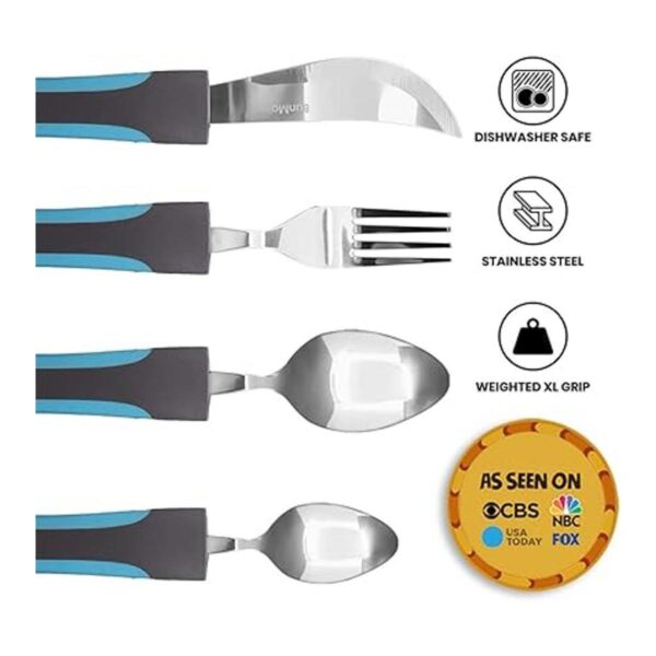 BUNMO Utensilios adaptativos Cuchillos pesados tenedores