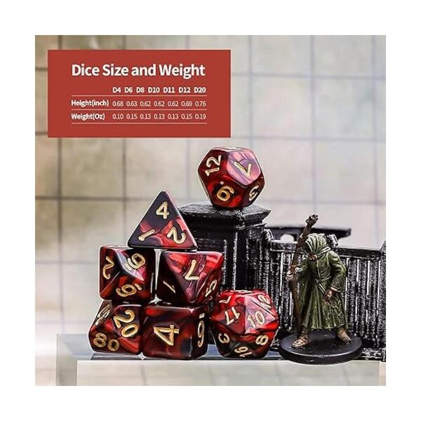 Dados Poliédricos de 35 Piezas Dados de Dados de Juego_4
