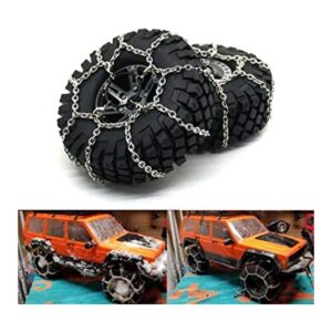 RCLIONS 4 cadenas de nieve de acero RC antideslizantes_1