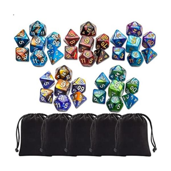 Dados Poliédricos de 35 Piezas Dados de Dados de Juego_1