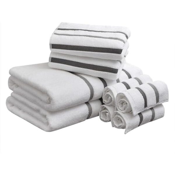 Comfort Spaces Juego de toallas de baño de algodón de 8_1