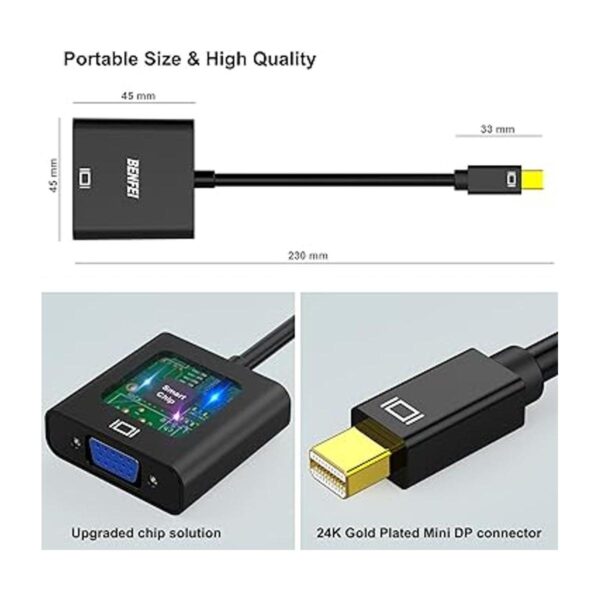 Mini DisplayPort a VGA Benfei Mini puerto de pantalla DP_5