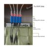 Igreeman 4 pares de adaptadores de video pasivo Balun BNC