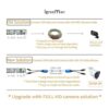 Igreeman 4 pares de adaptadores de video pasivo Balun BNC