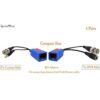 Igreeman 4 pares de adaptadores de video pasivo Balun BNC