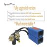 Igreeman 4 pares de adaptadores de video pasivo Balun BNC