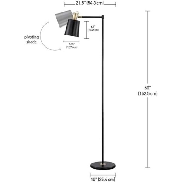 Globe Electric 12916 Lex Lámpara de pie de 60 pulgadas_3