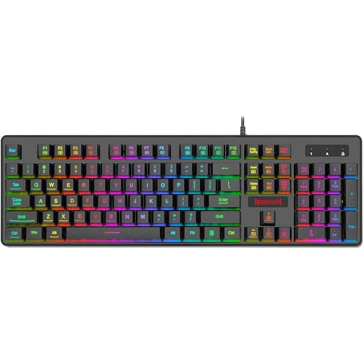 Redragon K509RGB Teclado para juegos de PC de 104 teclas