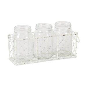 DII Chicken Wire Collection Cesta vintage con jarrones_1