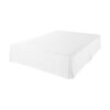 Falda de cama plisada King blanco brillante_3
