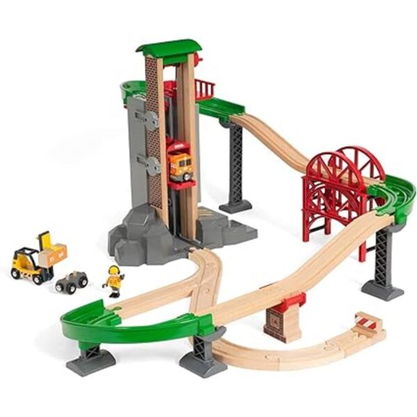 Juego Brio World 33887 de 32 piezas de juguete tren con_3