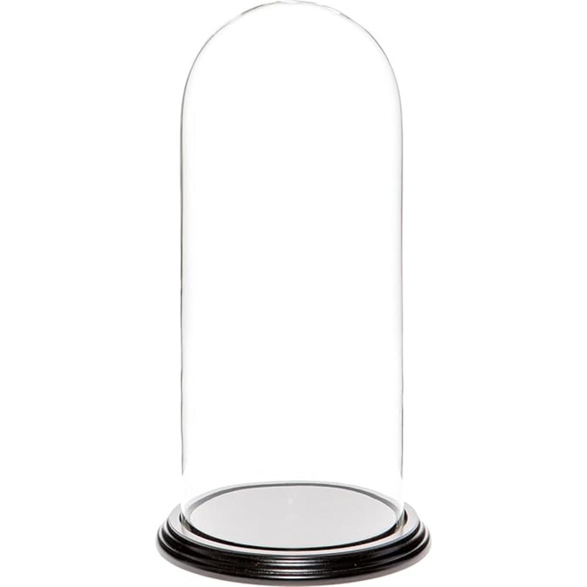 Plymor Cloche cúpula de cristal de 5.5 x 13 pulgadas base