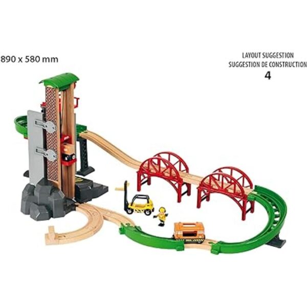 Juego Brio World 33887 de 32 piezas de juguete tren con_5