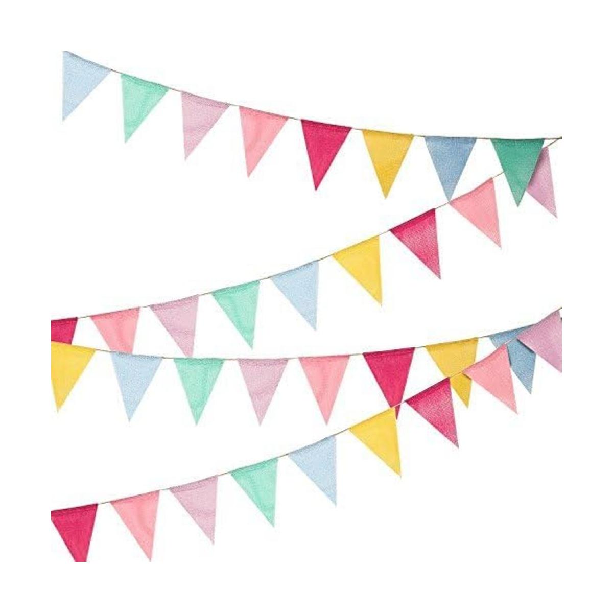Hicarer 36 banderines multicolores banderines pastel