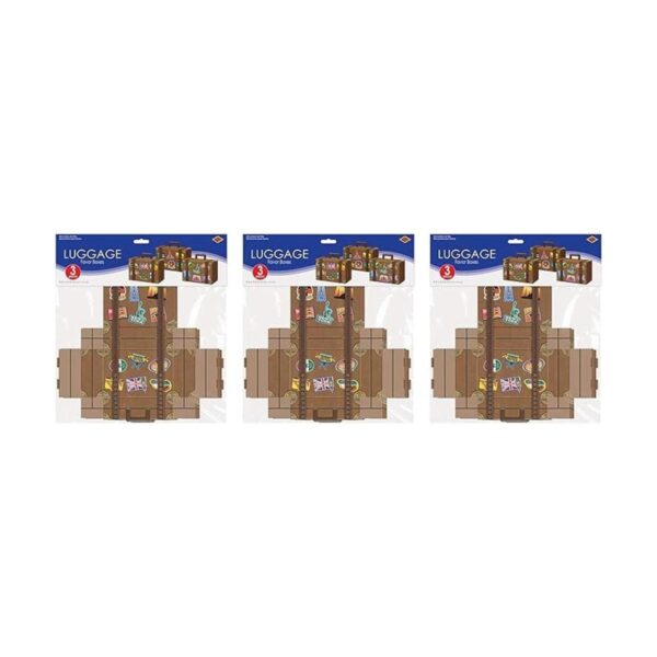 Beistle 54792 equipaje Favor cajas multicolor_2