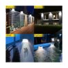 ROSHWEY Luces de canalón paquete de 6 luces solares para