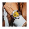 Jaragar Reloj de pulsera mecánico automático dorado para_3