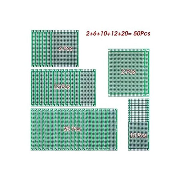 Kit de prototipo de placa PCB de doble cara de 50 piezas_2