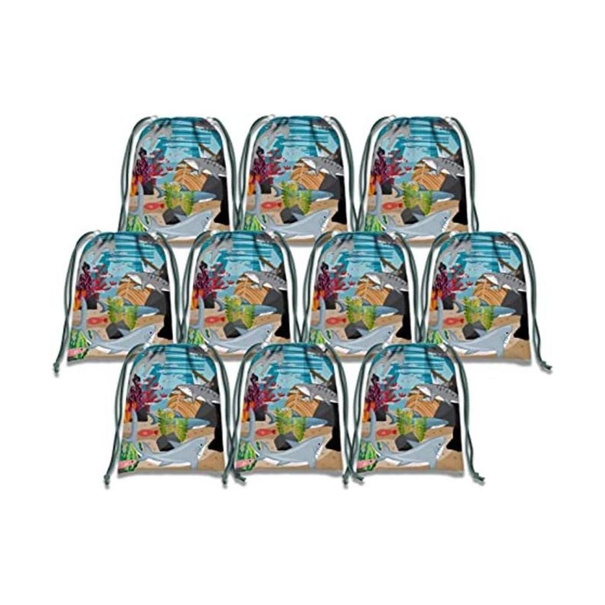 SHARK bolsas de cordón niños suministros para fiesta de