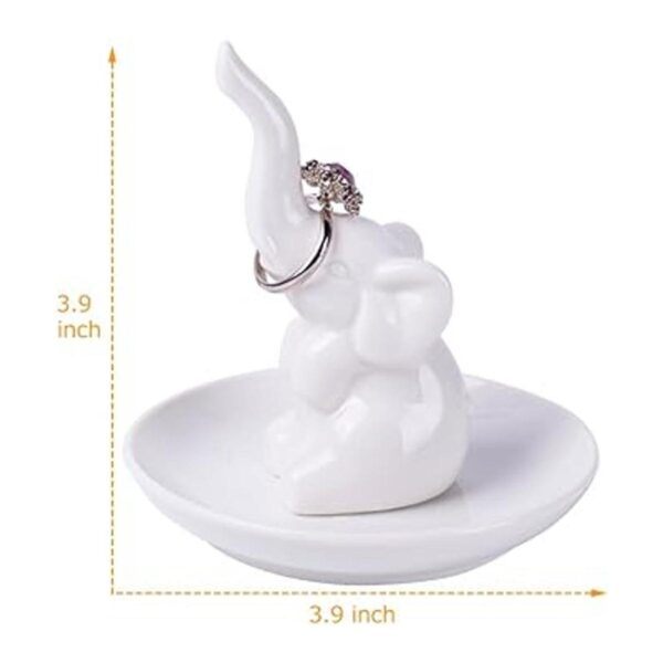 HomeSmile Soporte para platos de anillo de elefante para