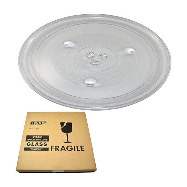 HQRP 12 38 inch bandeja de vidrio giratoria para
