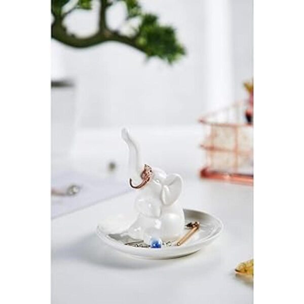 HomeSmile Soporte para platos de anillo de elefante para