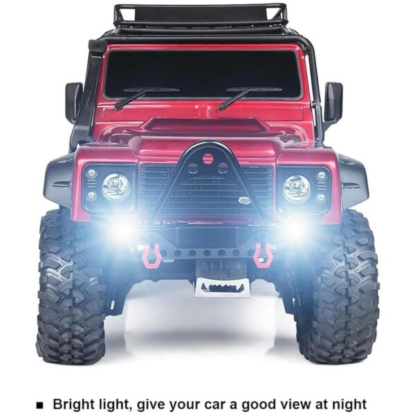 INJORA Parachoques delantero de metal RC con luz LED para_4