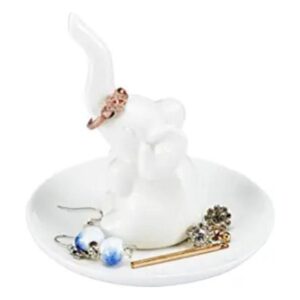 HomeSmile Soporte para platos de anillo de elefante para