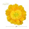 Nicrolandee Paquete de 6 flores de papel de seda grandes_6