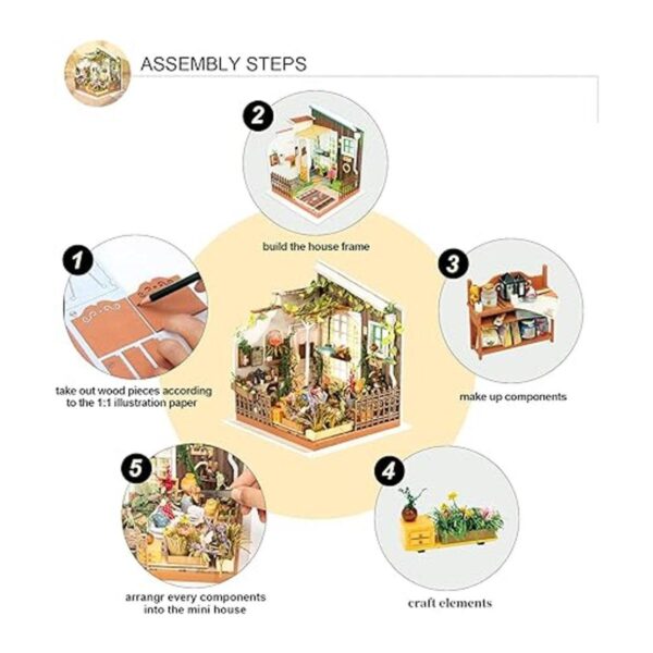 Rolife Set de manualidades para construir casa de muñecas_4
