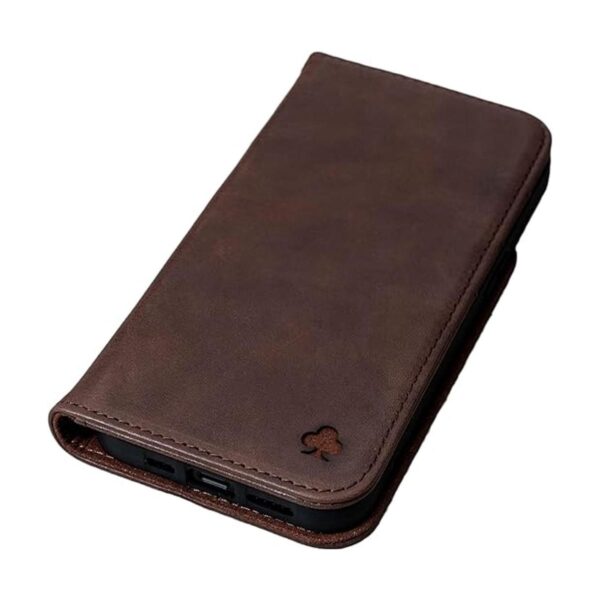 Porter Riley Funda de cuero para iPhone 14. Soporte de_1