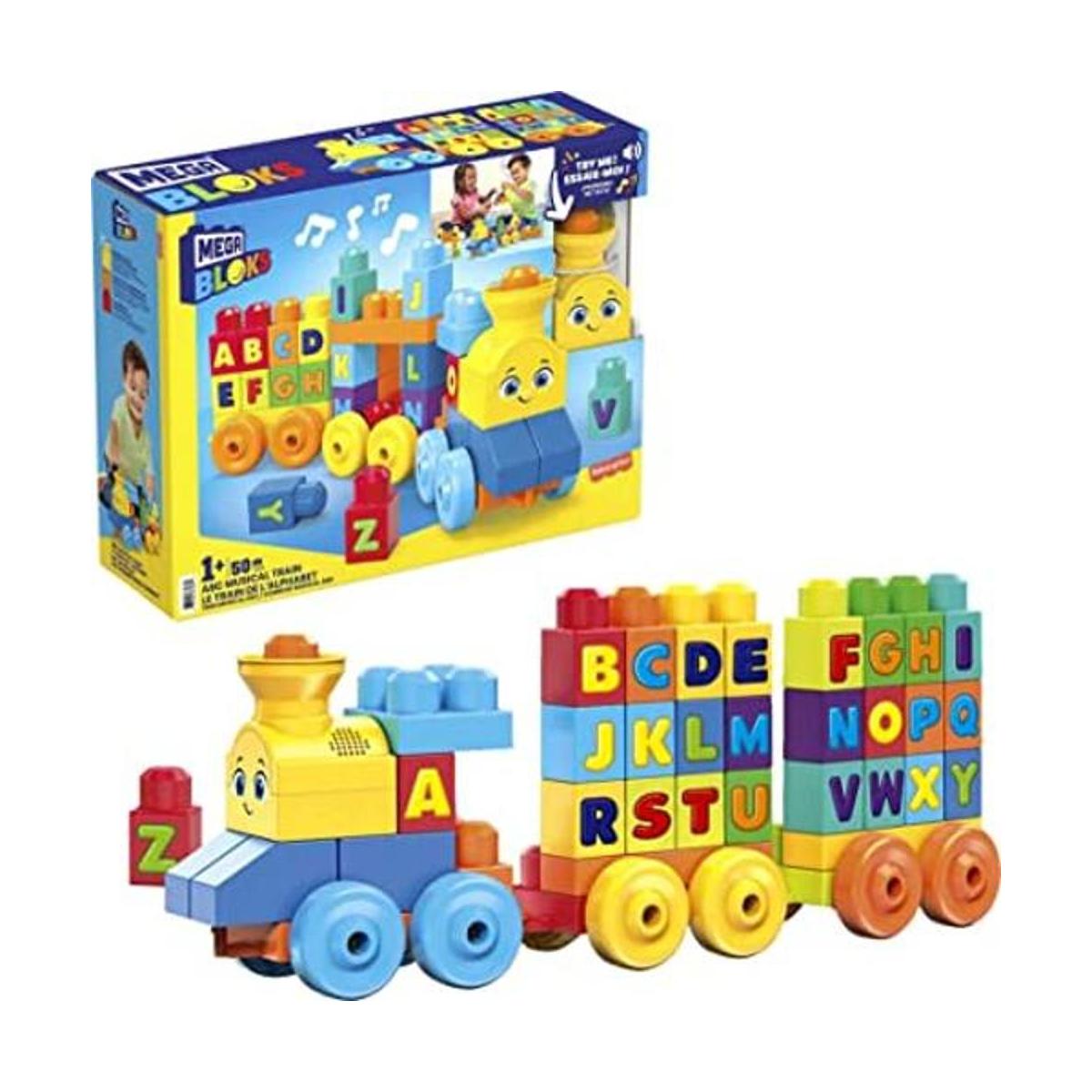 Mega Bloks First Builders Tren musical ABC con bloques de