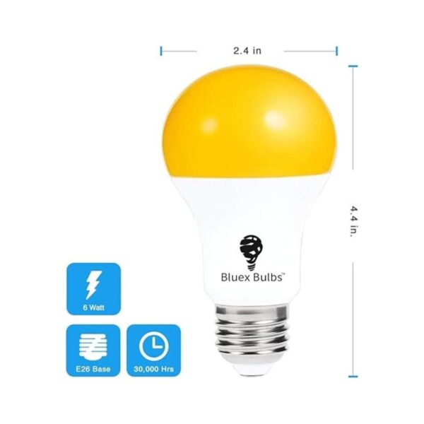 Bluex Paquete de 2 bombillas LED para insectos A19 del_2