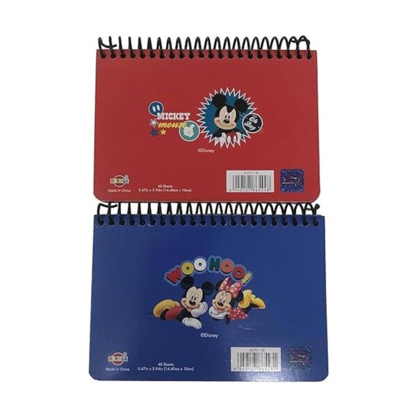 Disney Mickey Friends libro de autógrafos 2 pc Rojo_3