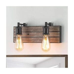 LOG BARN Luces de tocador aplique de pared en madera