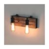 LOG BARN Luces de tocador aplique de pared en madera